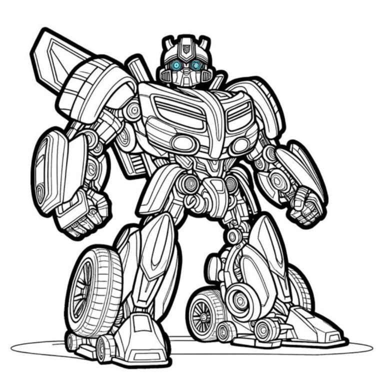 12 Holly and Benji Coloring Pages - Bumblebee Da Colorare 768x768 