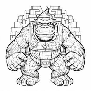Donkey Kong 3 Donkey Kong da colorare thumbnail