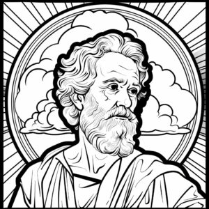 San Giuseppe da colorare thumbnail