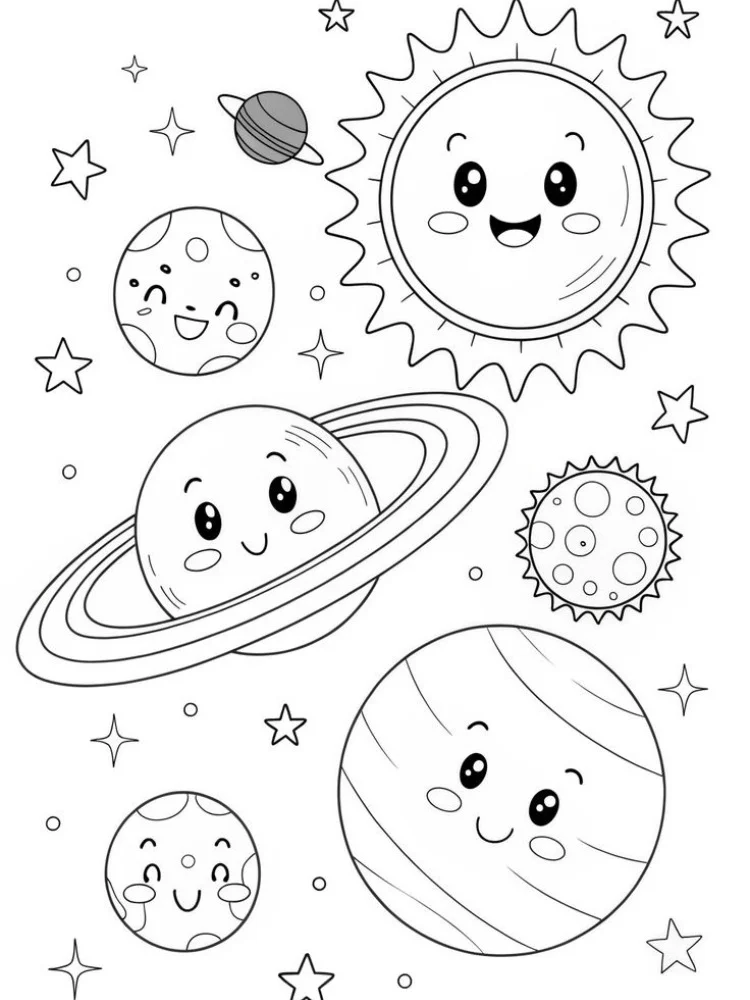 Pianeti 19 disegno Pianeti da colorare 1