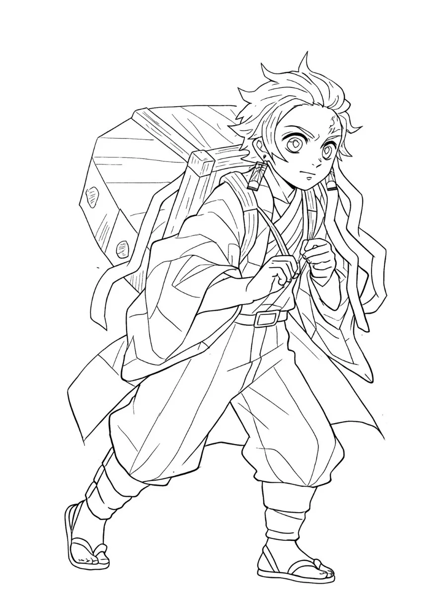 25 Dibujos Para Colorear De Tanjiro PDF Gratis Impresi n Y Color En L nea