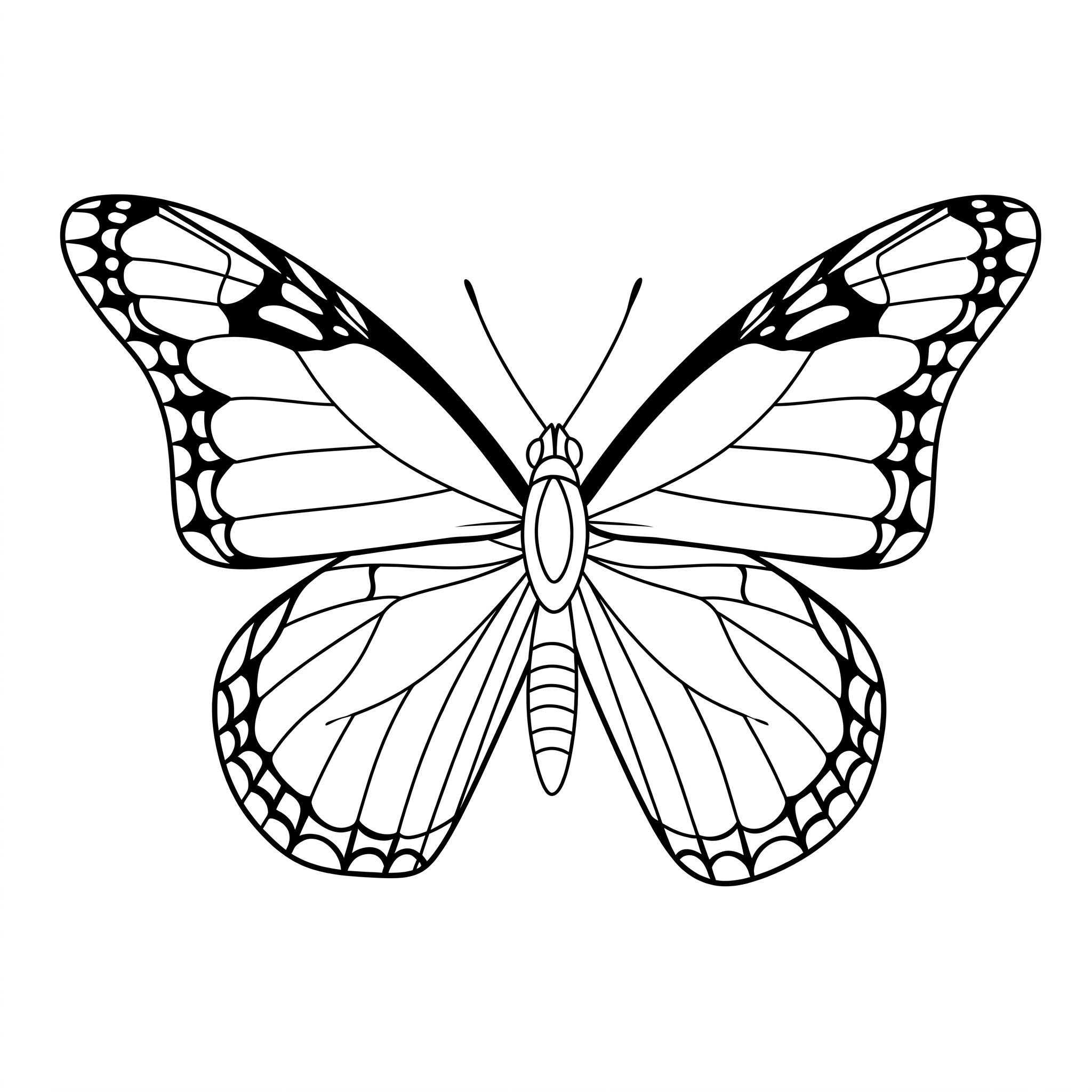 Farfalla monarca da colorare thumbnail