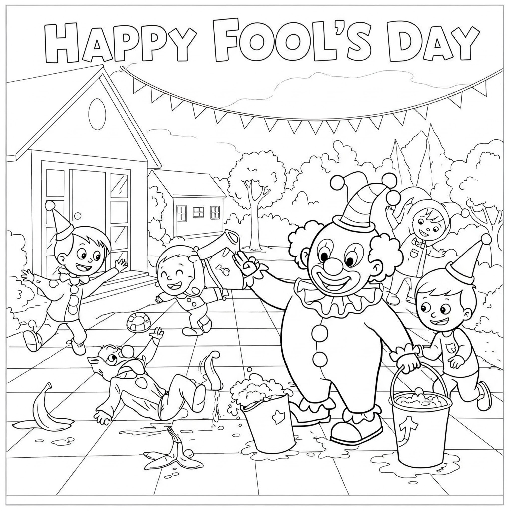 Pesce d’aprile da colorare thumbnail