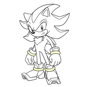 Shadow the Hedgehog 7 Shadow the Hedgehog da colorare thumbnail