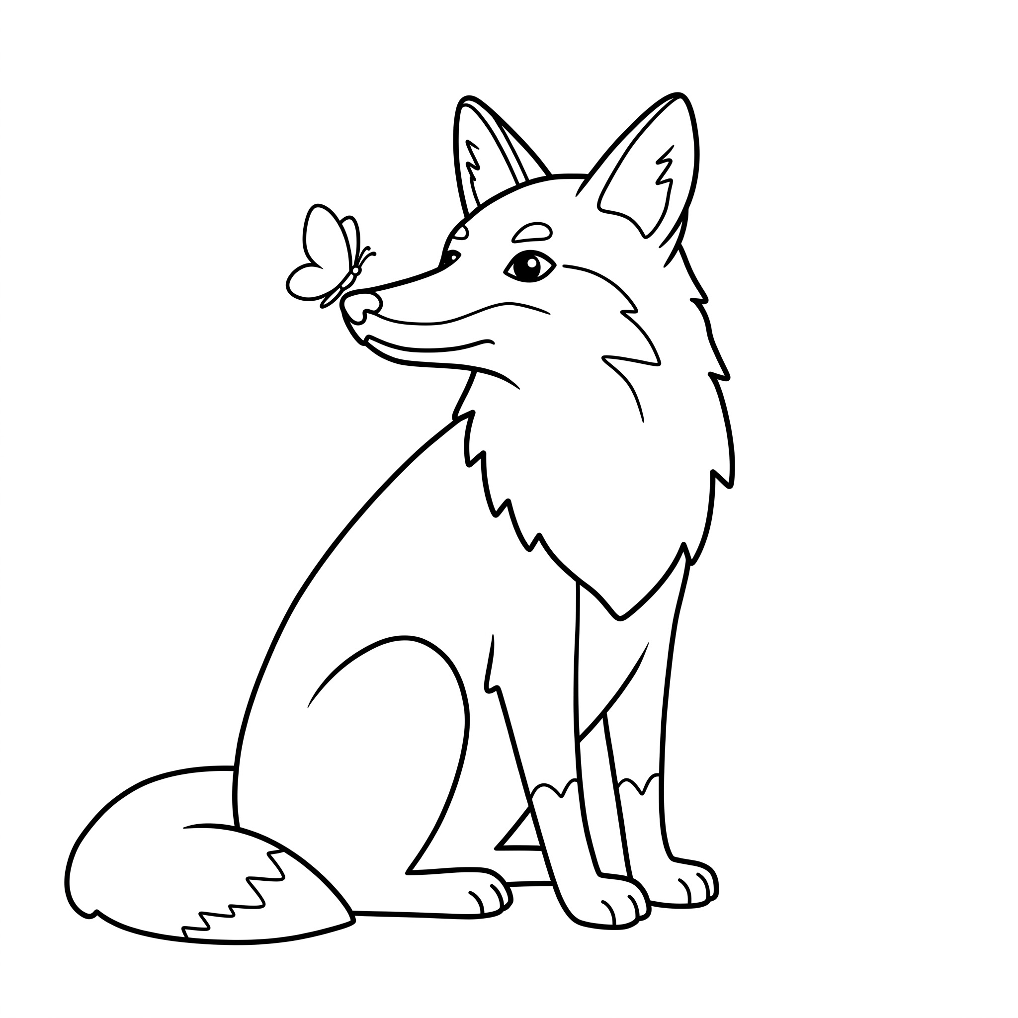 Coyote 13 da colorare Coyote disegno facile bambini