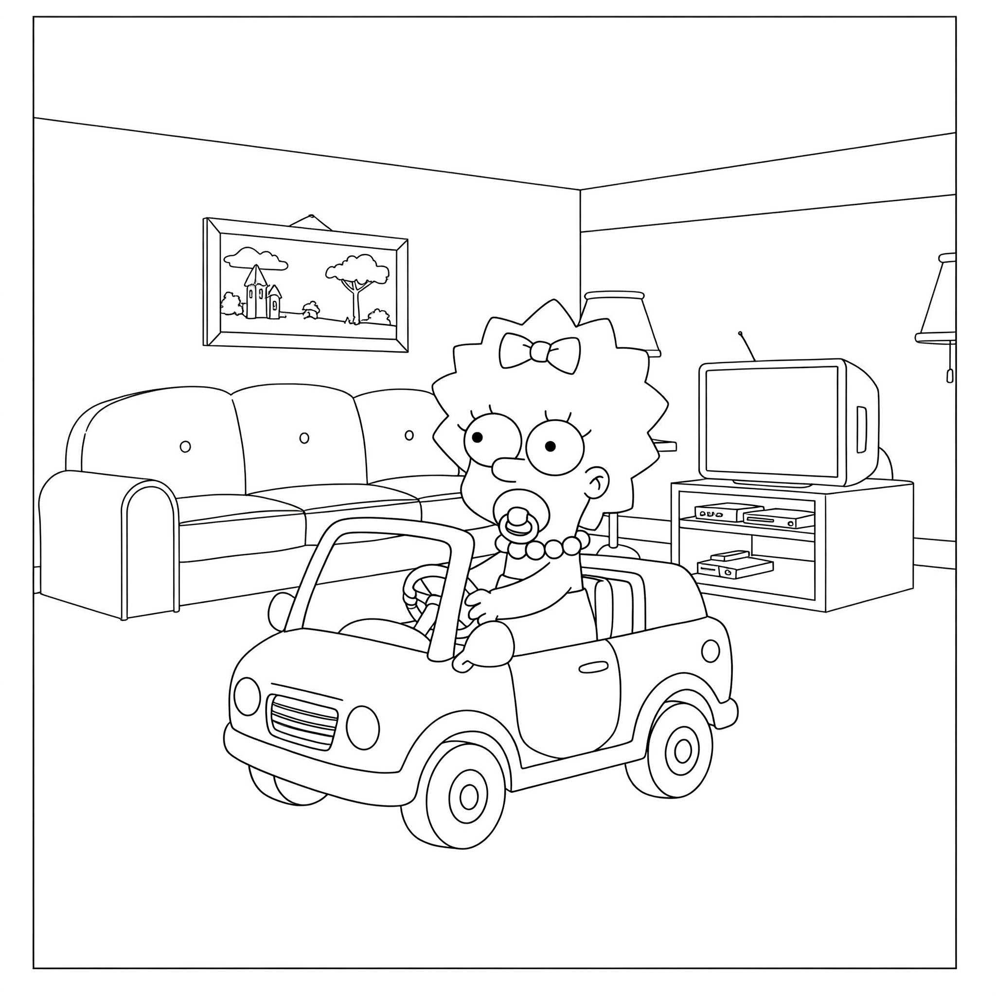 Simpson 15 Simpson disegno da colorare facile