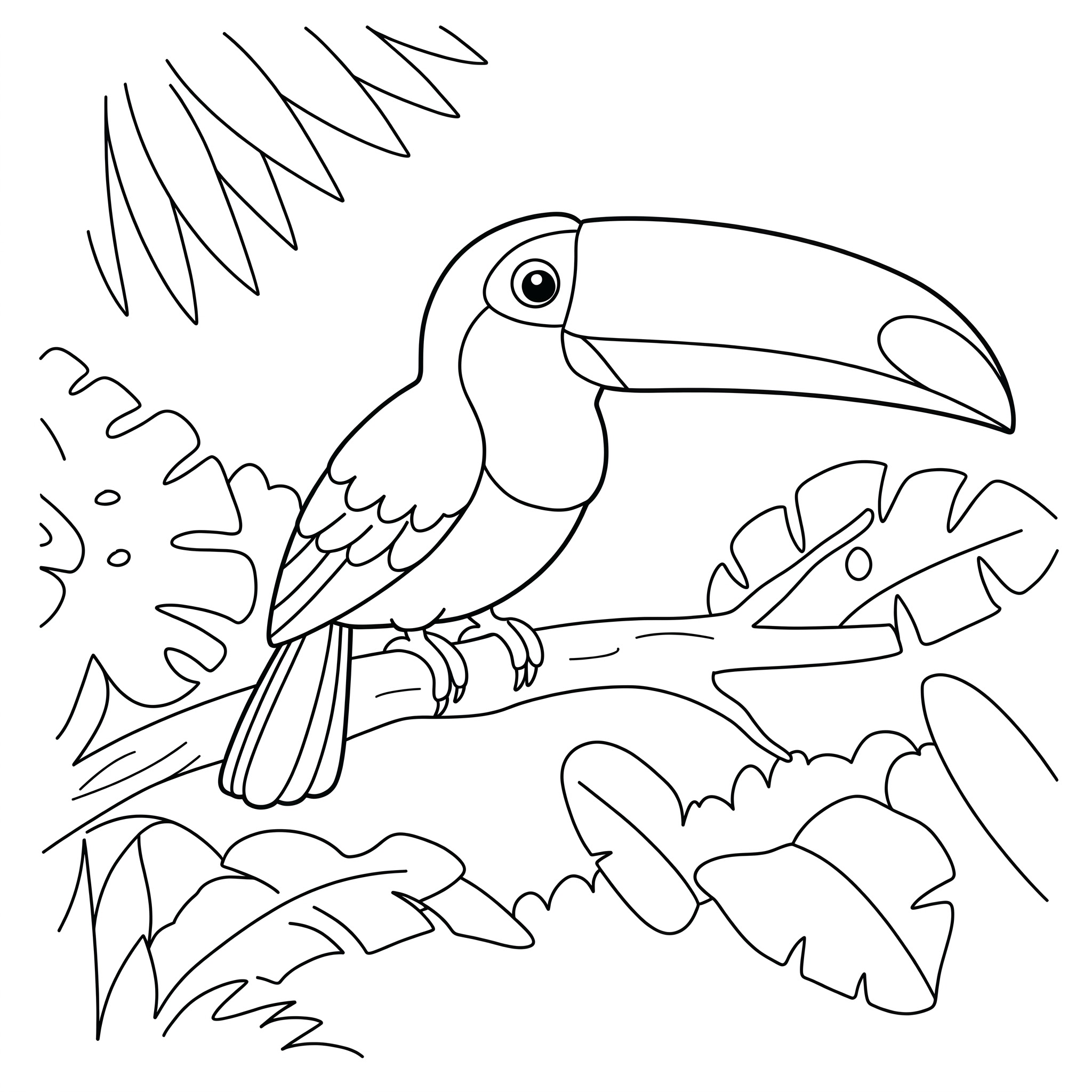Tucano da colorare pdf gratis