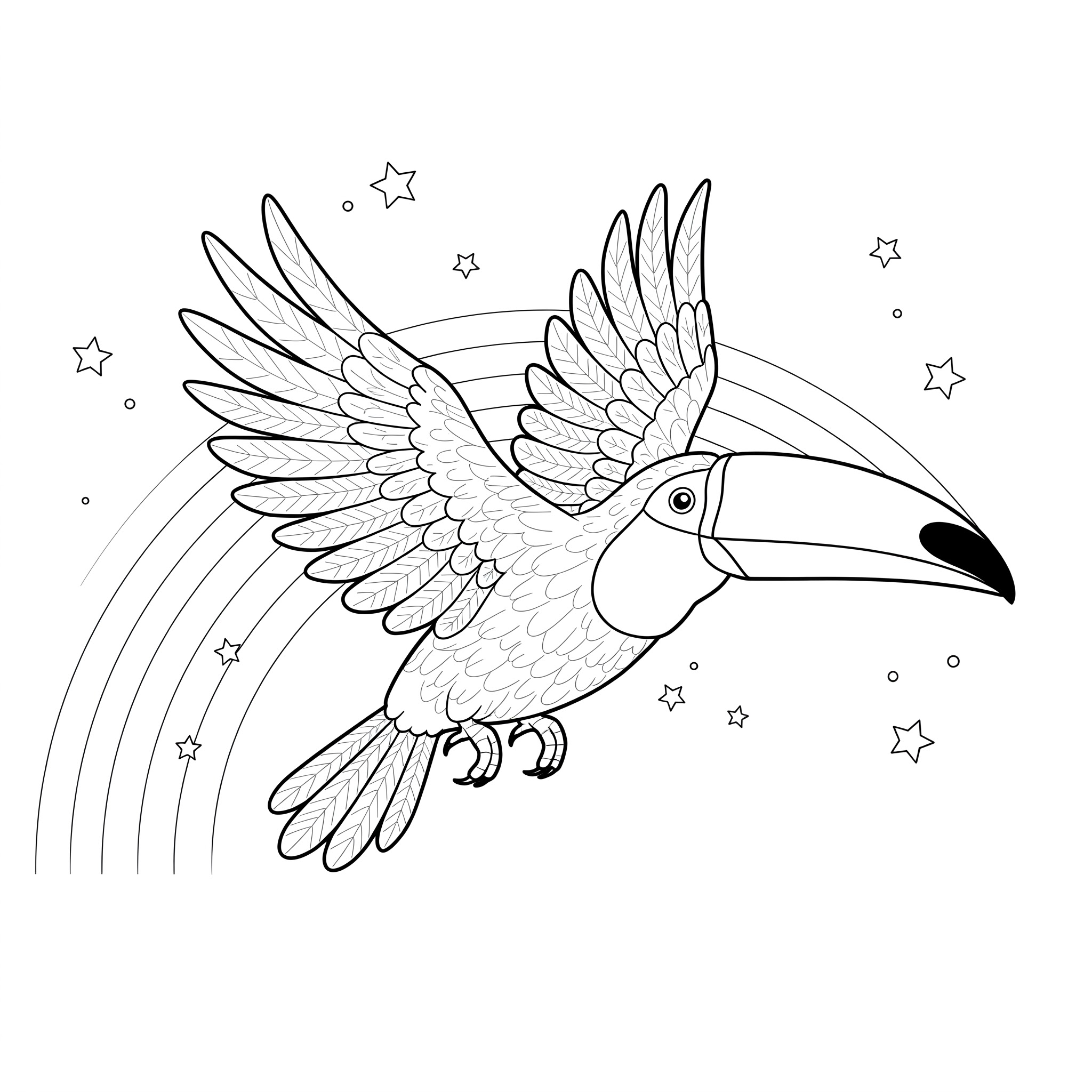 disegni di Tucano da colorare per bambini