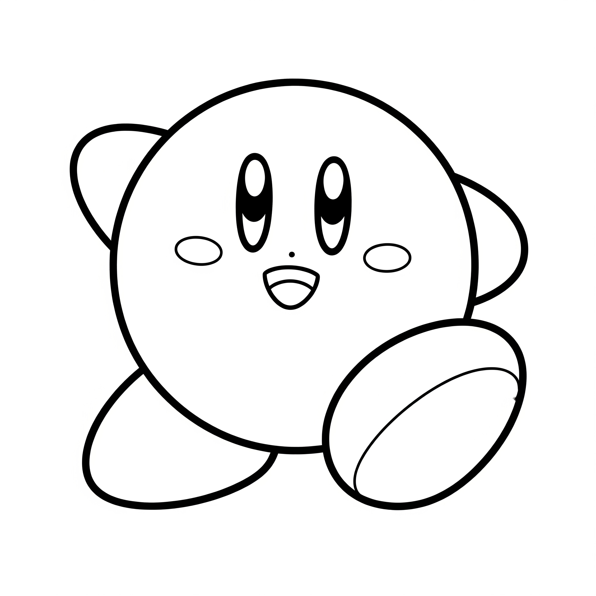 Kirby da colorare thumbnail
