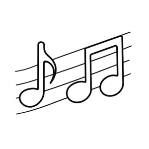 Note musicali 38 Note musicali da colorare thumbnail
