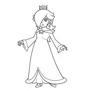 Rosalina da colorare thumbnail