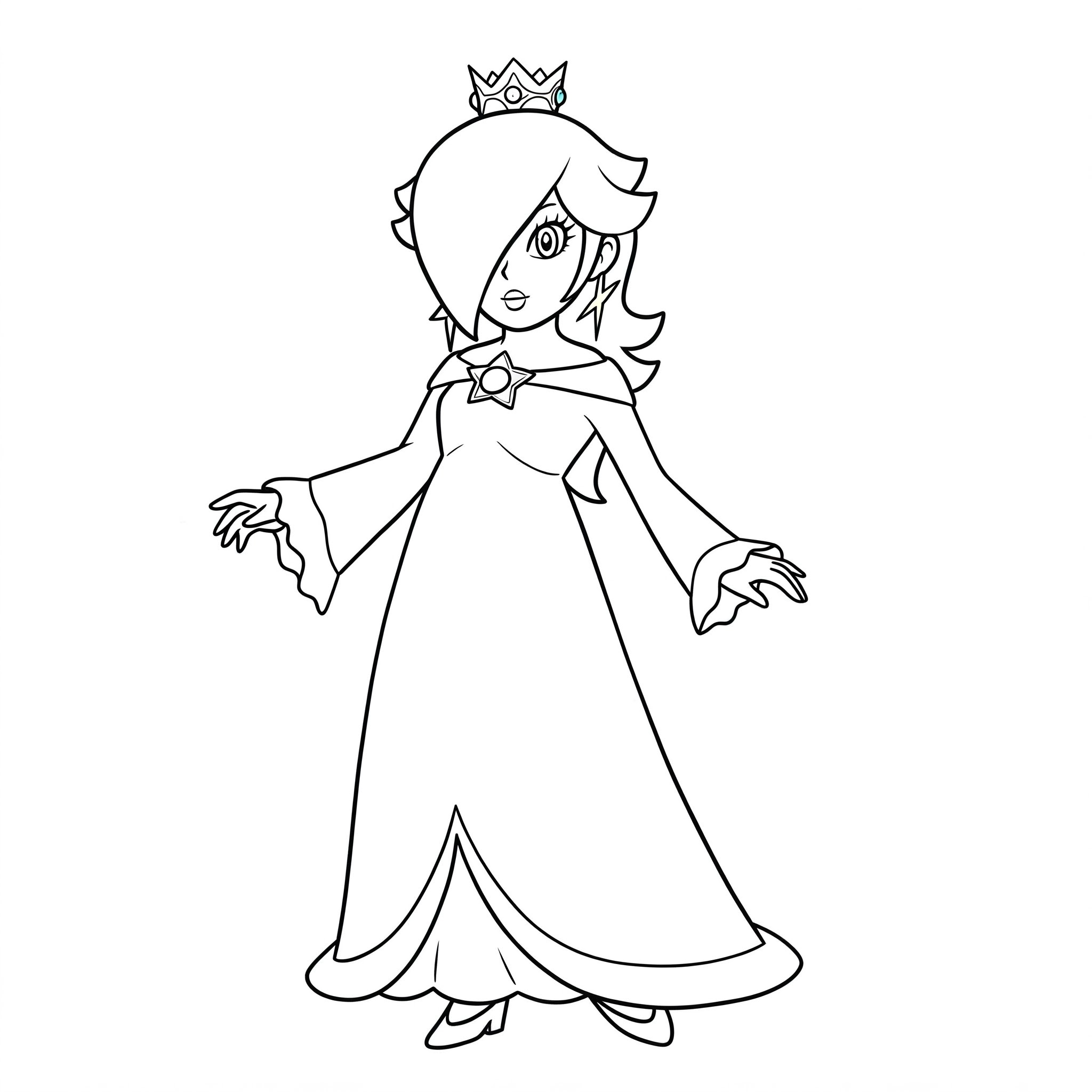 Rosalina da colorare thumbnail