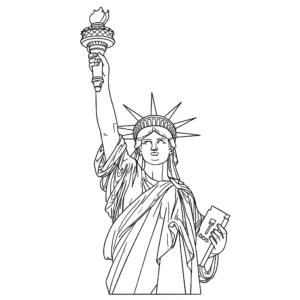 Statua della Libertà 36 Statua della Libertà da colorare thumbnail