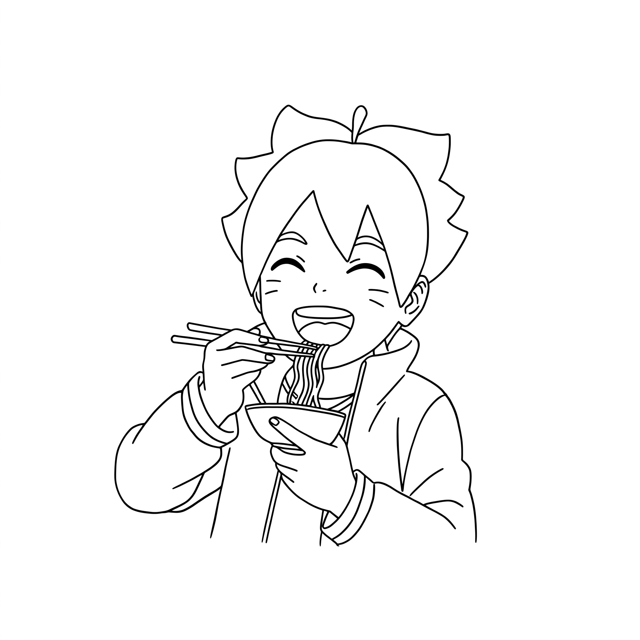 Boruto 13 disegno Boruto da colorare