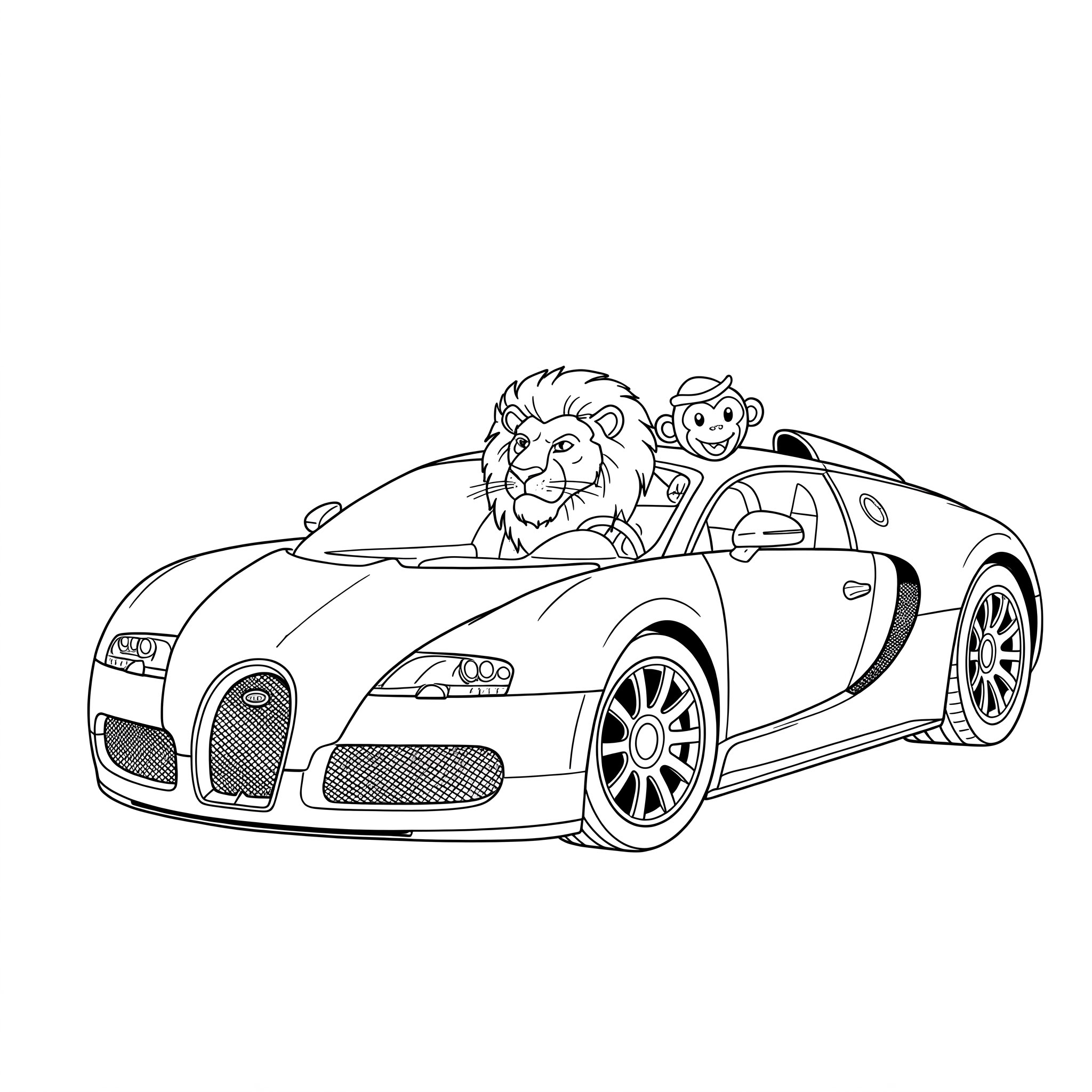 Bugatti 18 disegni da colorare Bugatti