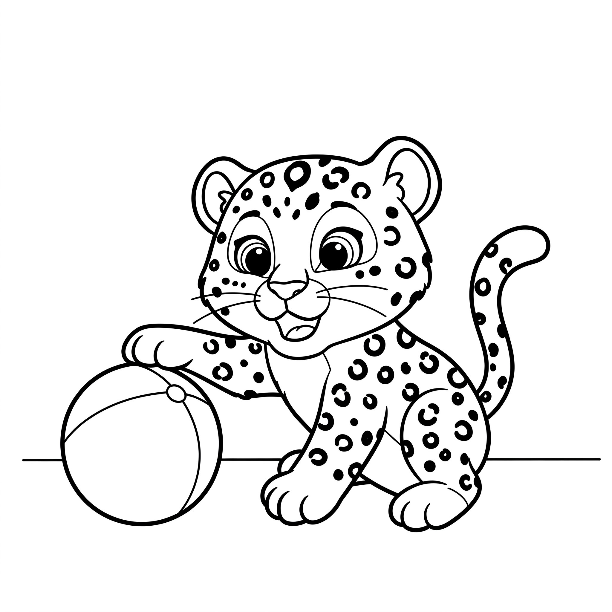 Leopardo 6 Leopardo disegni da colorare per bambini maschi