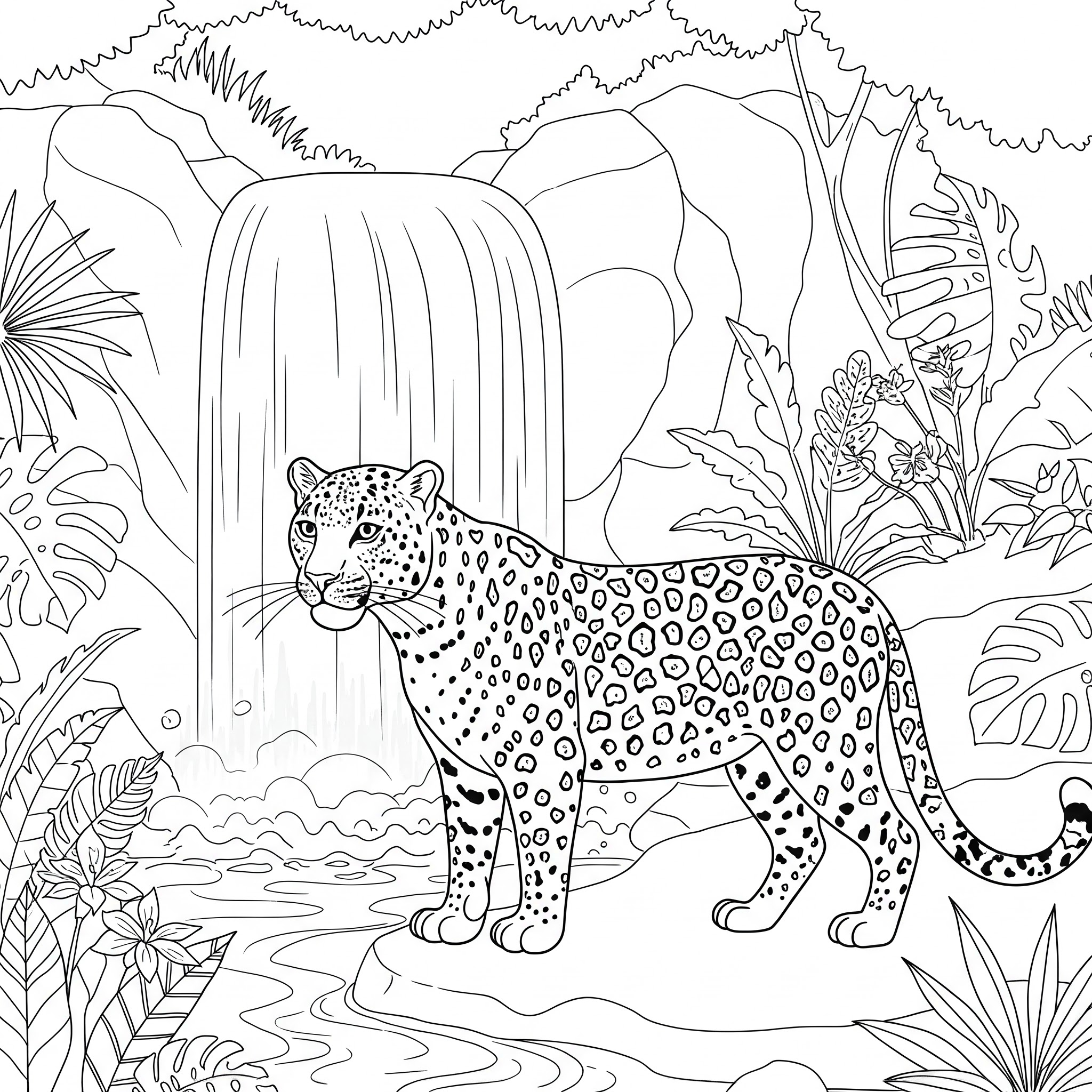Leopardo 3 Leopardo da colorare
