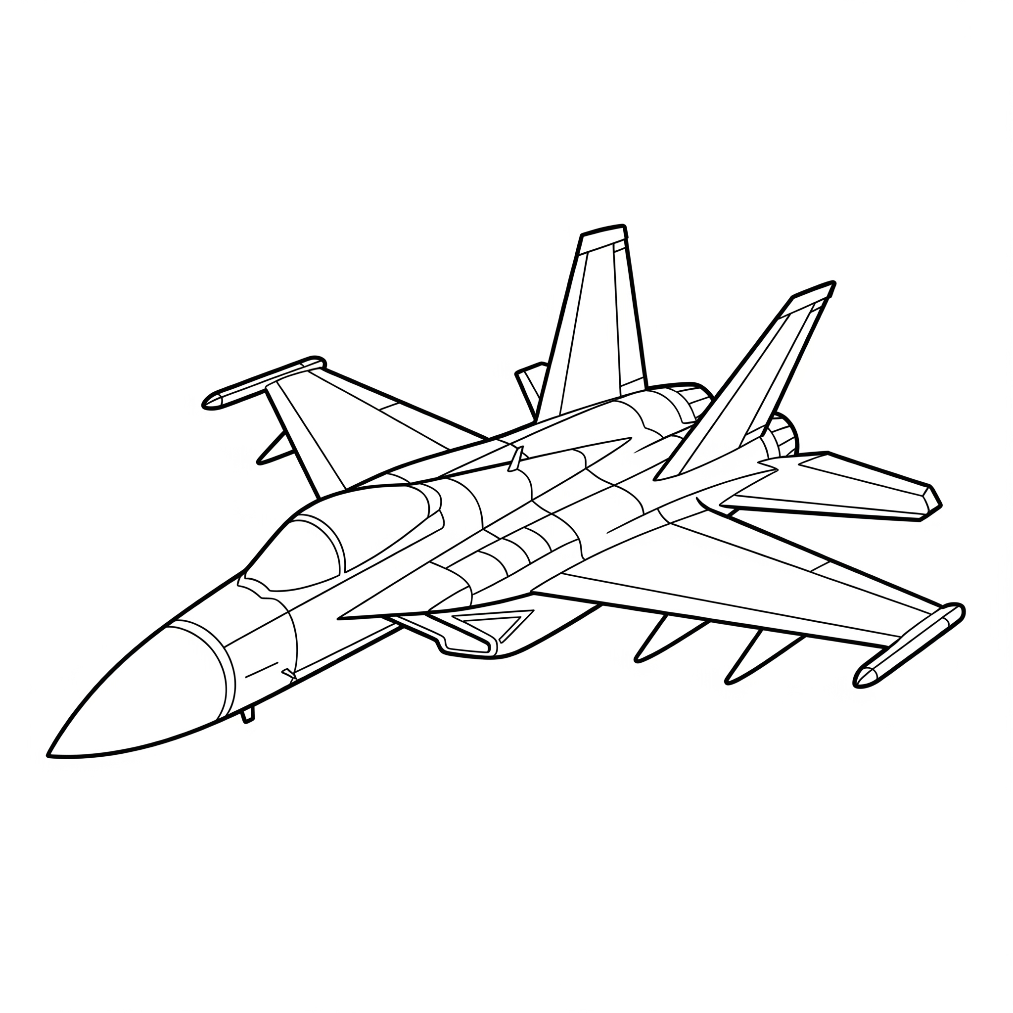 Aereo da caccia da colorare thumbnail