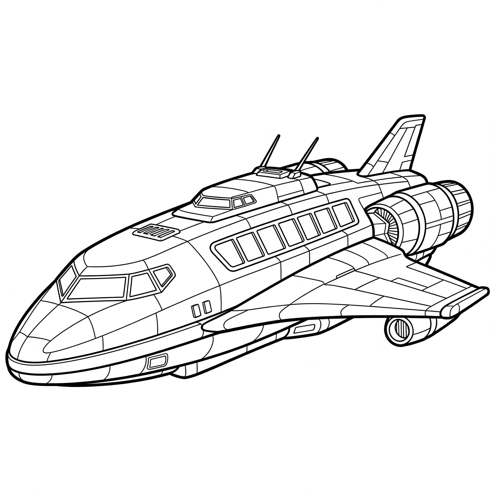 Astronave 1 Astronave da colorare thumbnail