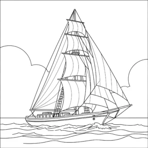 Barca a vela 68 Barca a vela da colorare thumbnail