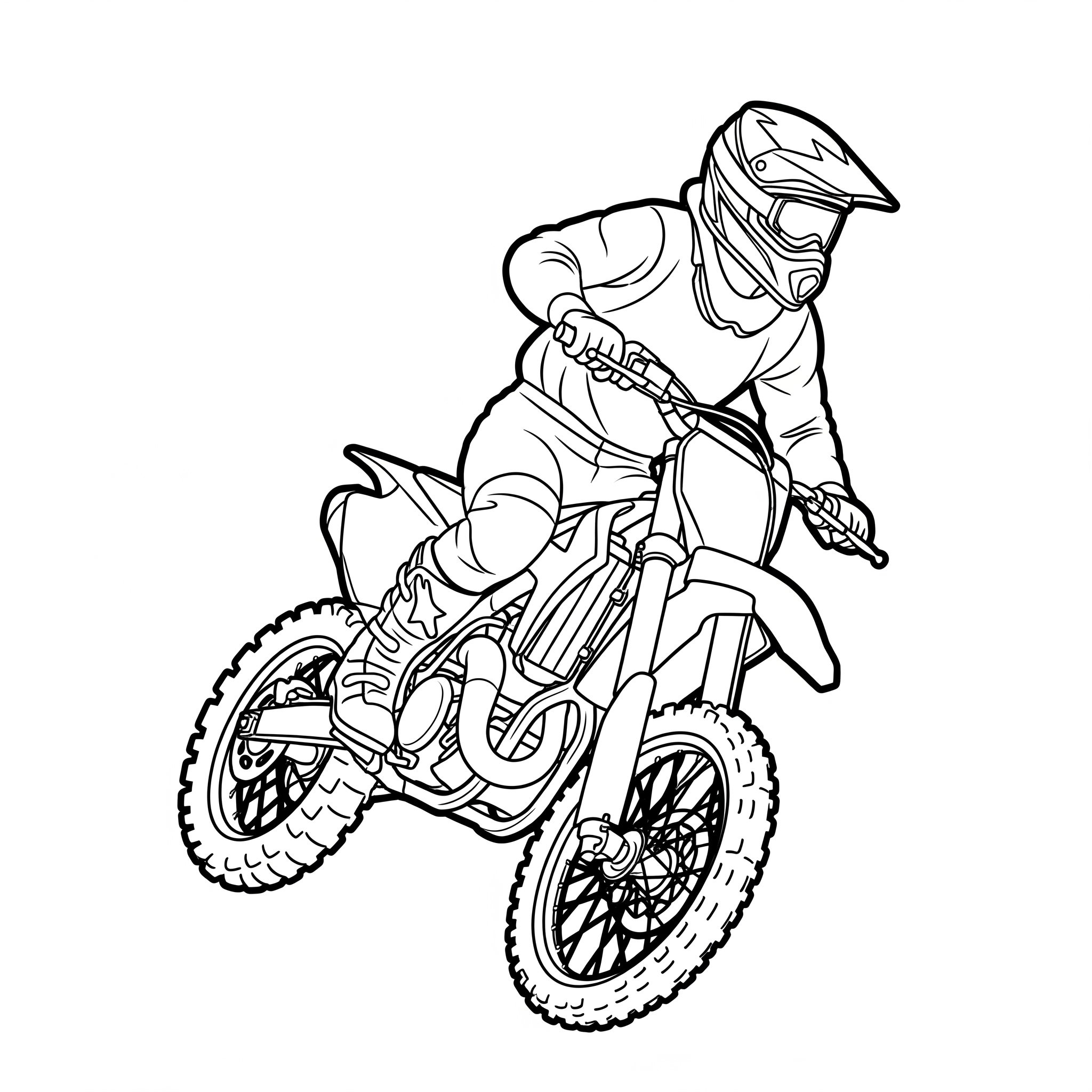 Motocross da colorare thumbnail