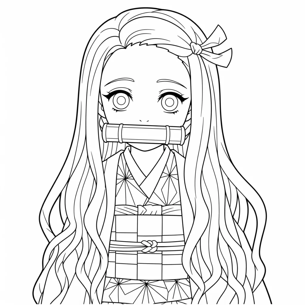 20 Nezuko Coloring Pages | PDF and Online for Kids