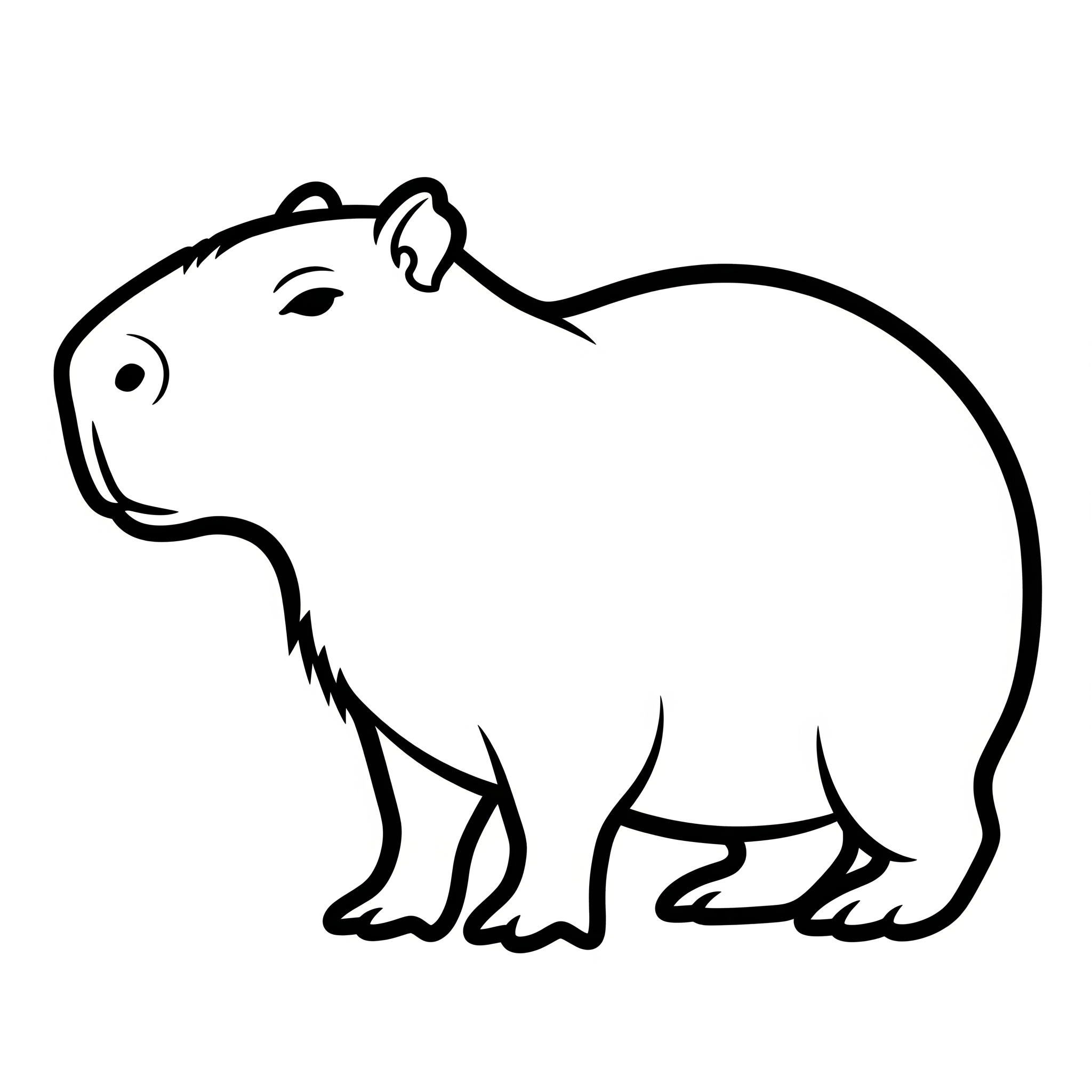 Capibara da colorare thumbnail