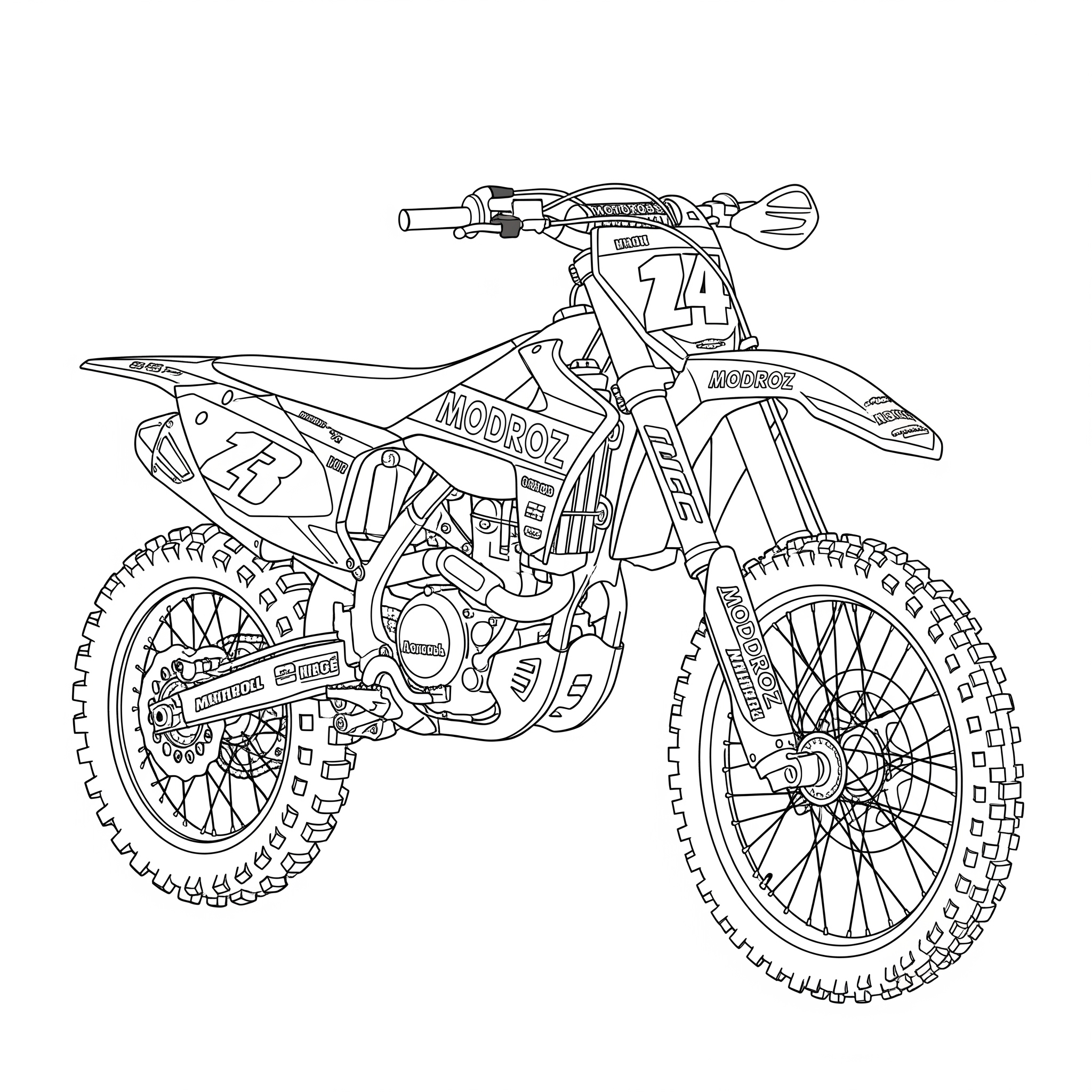 Motocross 19 immagini di Motocross da colorare per bambini 1