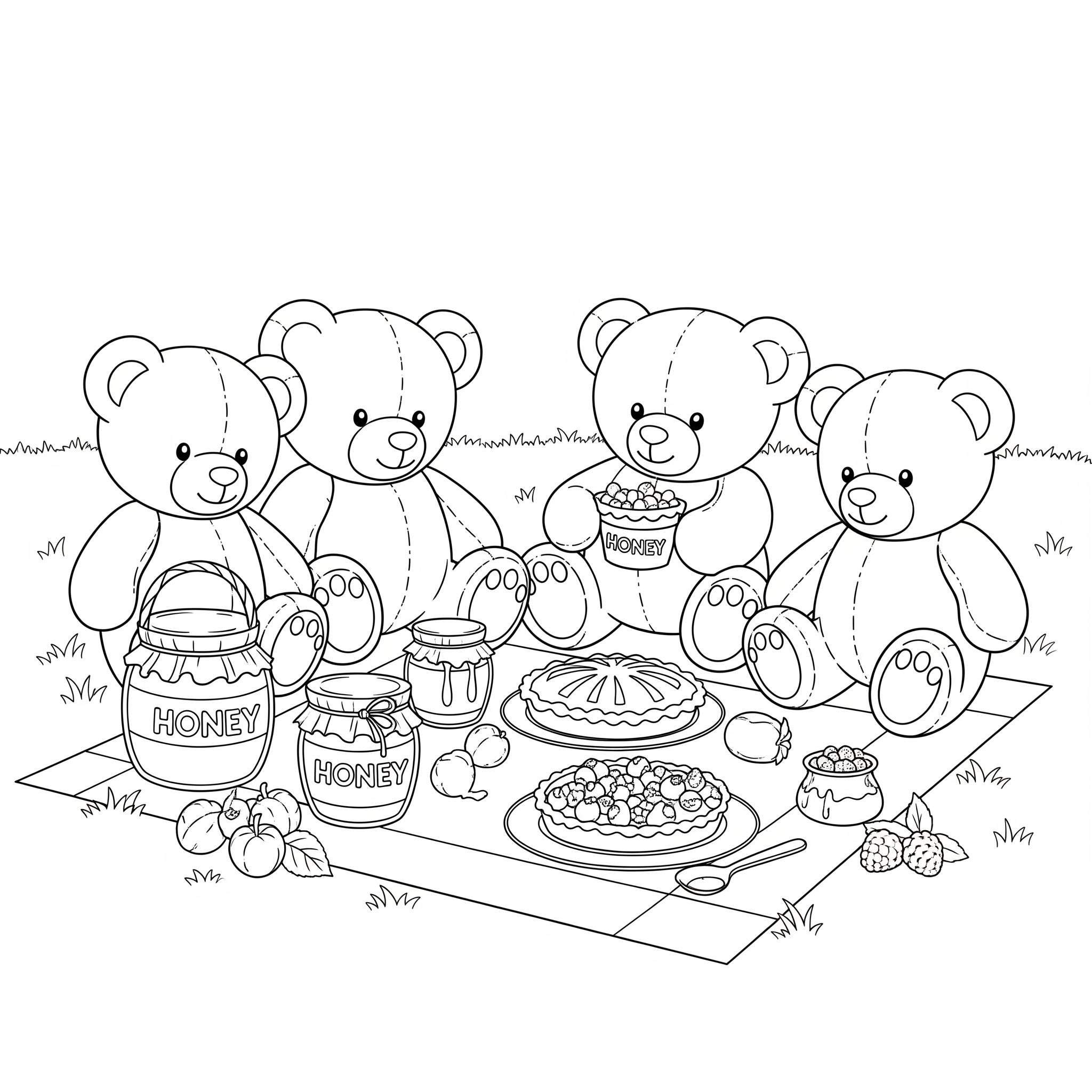 Picnic 8 Picnic da colorare e stampare gratis