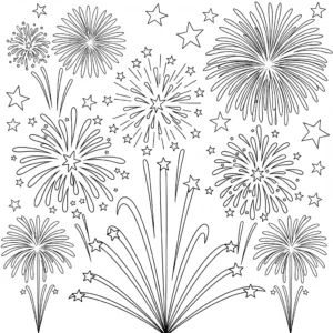 Fuochi d'artificio 44 Fuochi d’artificio da colorare thumbnail