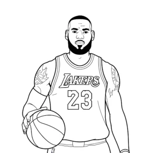 LeBron James da colorare thumbnail