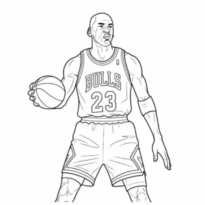 Michael Jordan da colorare thumbnail