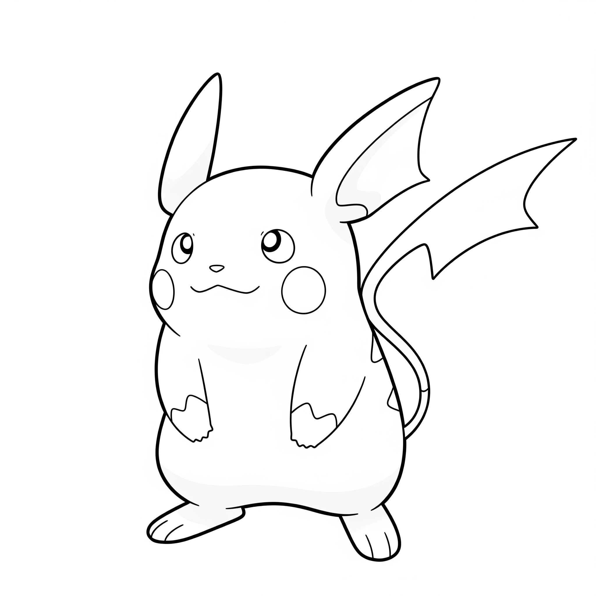 Raichu da colorare thumbnail