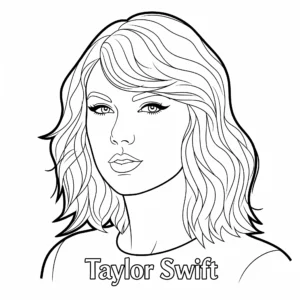 Taylor Swift da colorare thumbnail