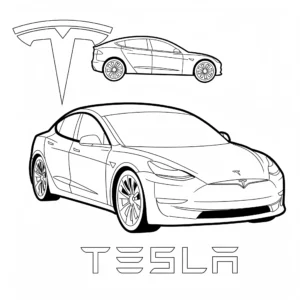 Tesla 64 Tesla da colorare thumbnail