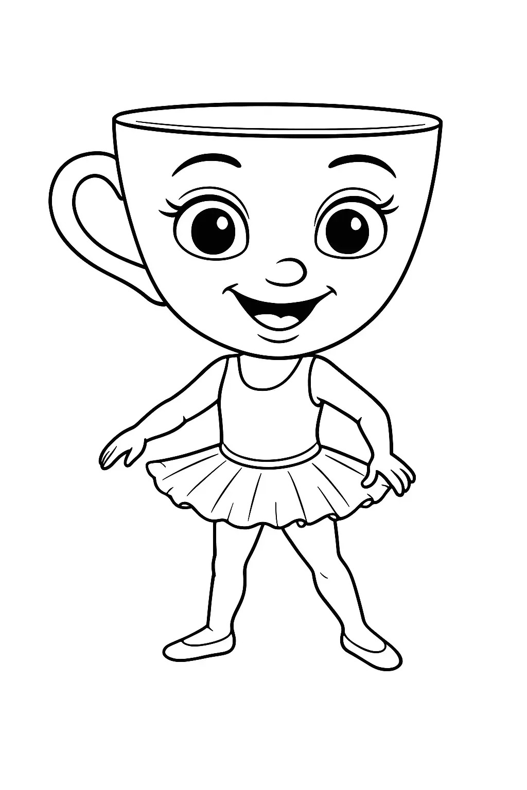 Ballerina Cappucina 6 disegno Ballerina Cappucina da colorare