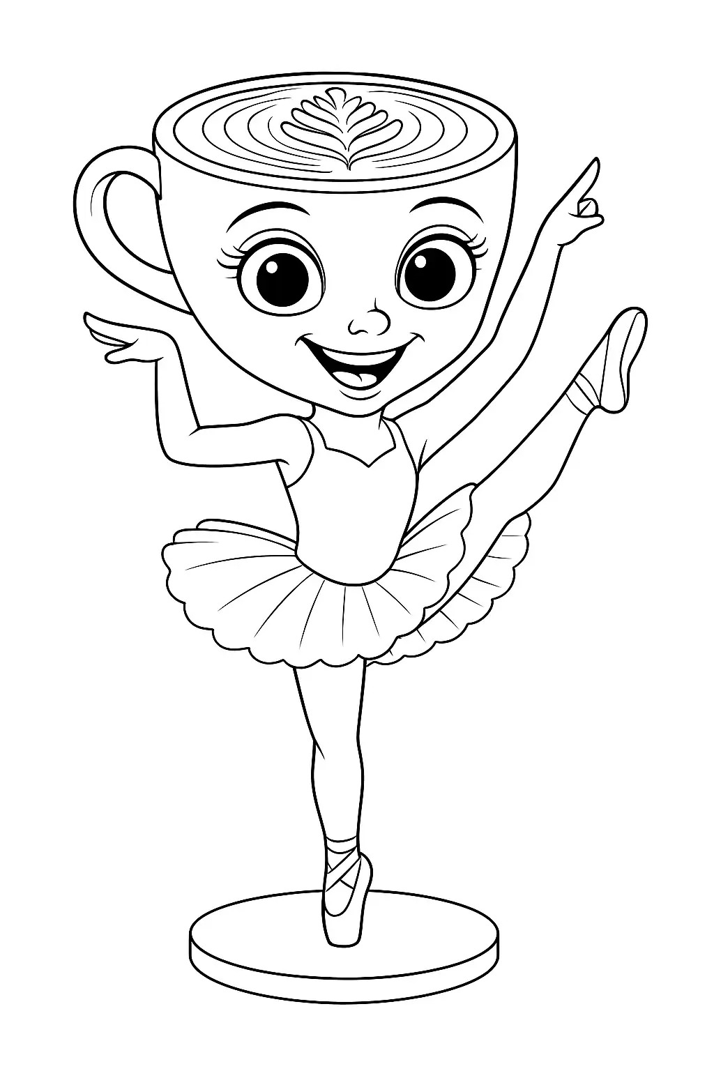 Ballerina Cappucina 4 Ballerina Cappucina da colorare pdf gratis
