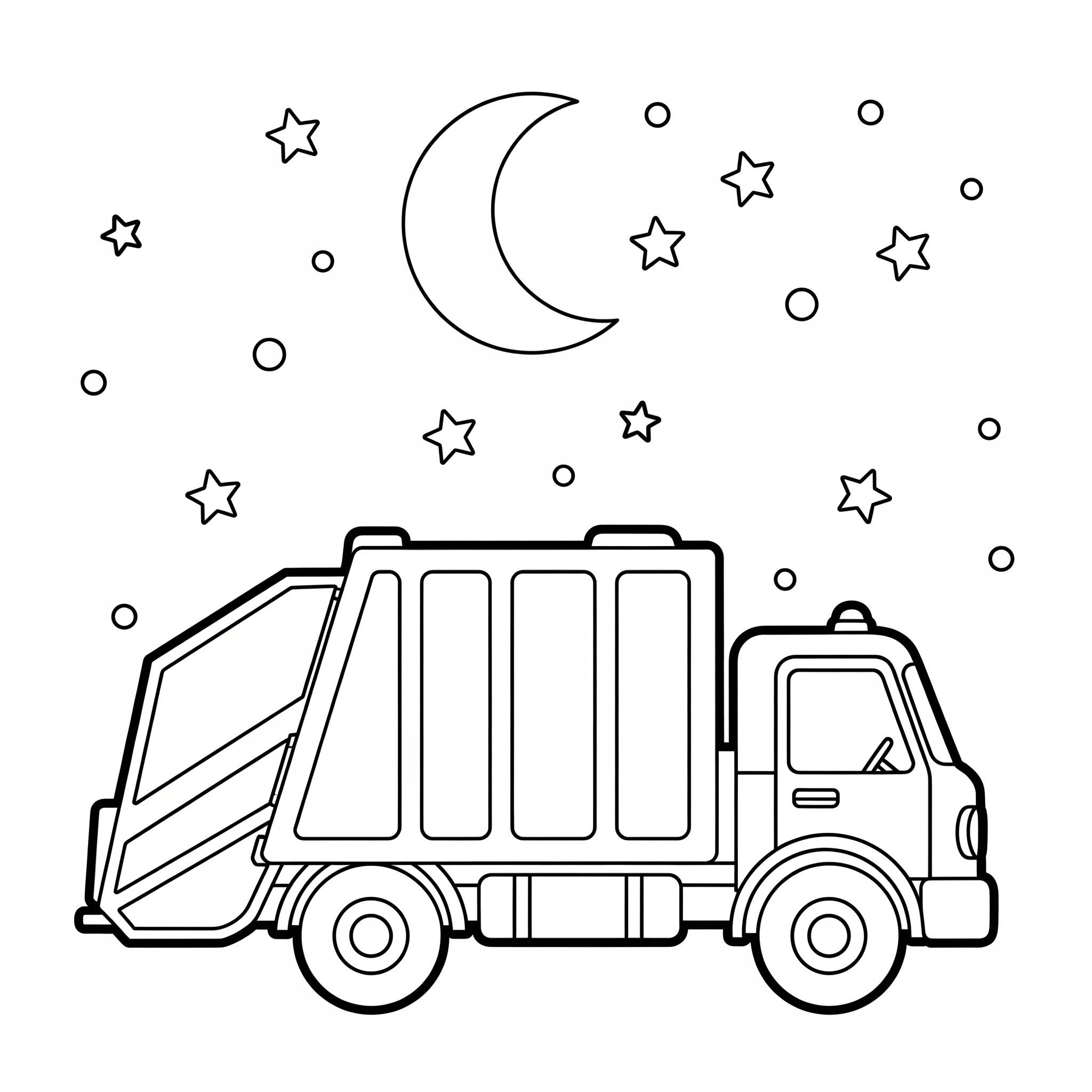Camion della spazzatura 10 disegni da colorare Camion della spazzatura per bambini