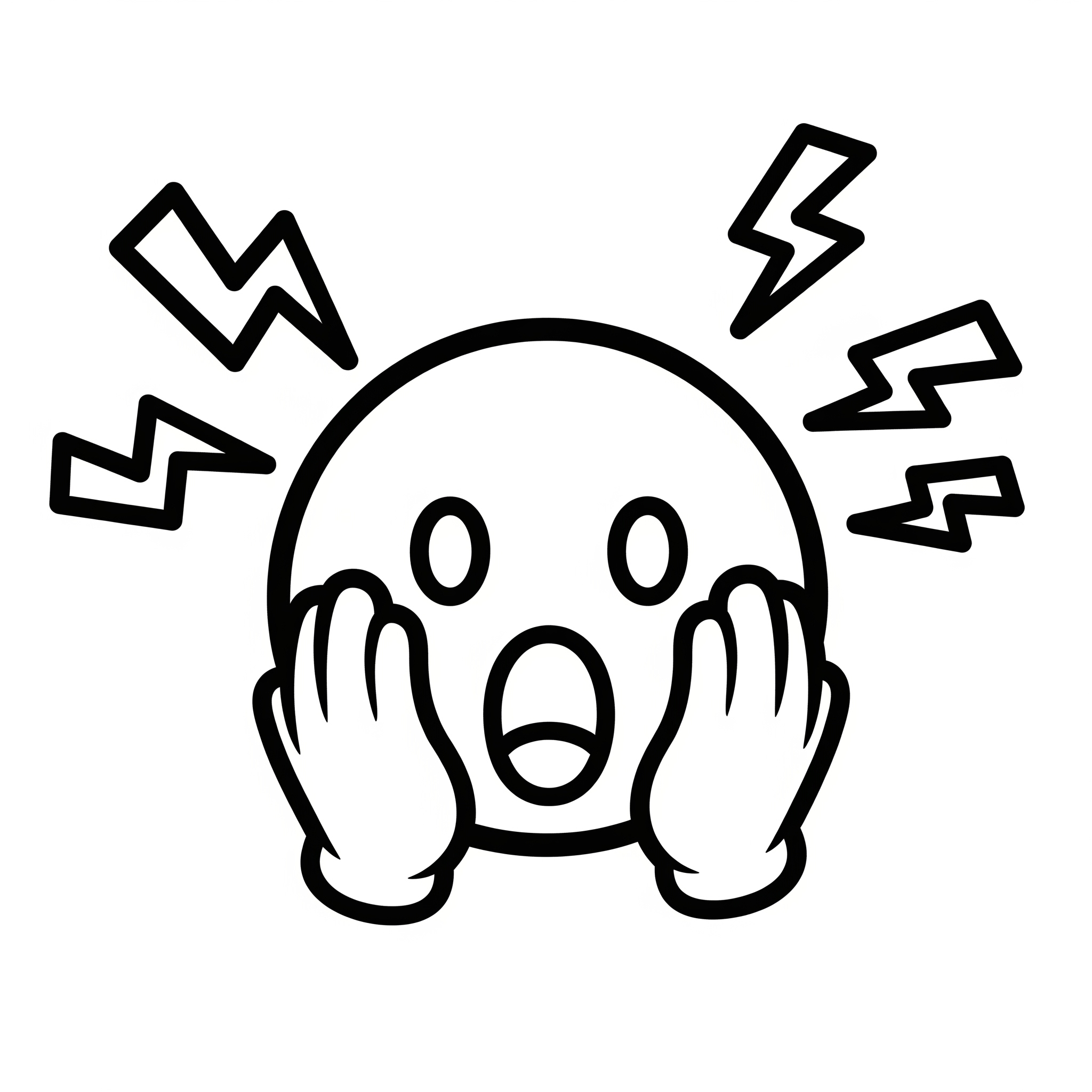 Emoji 17 Emoji disegno facile da colorare 1