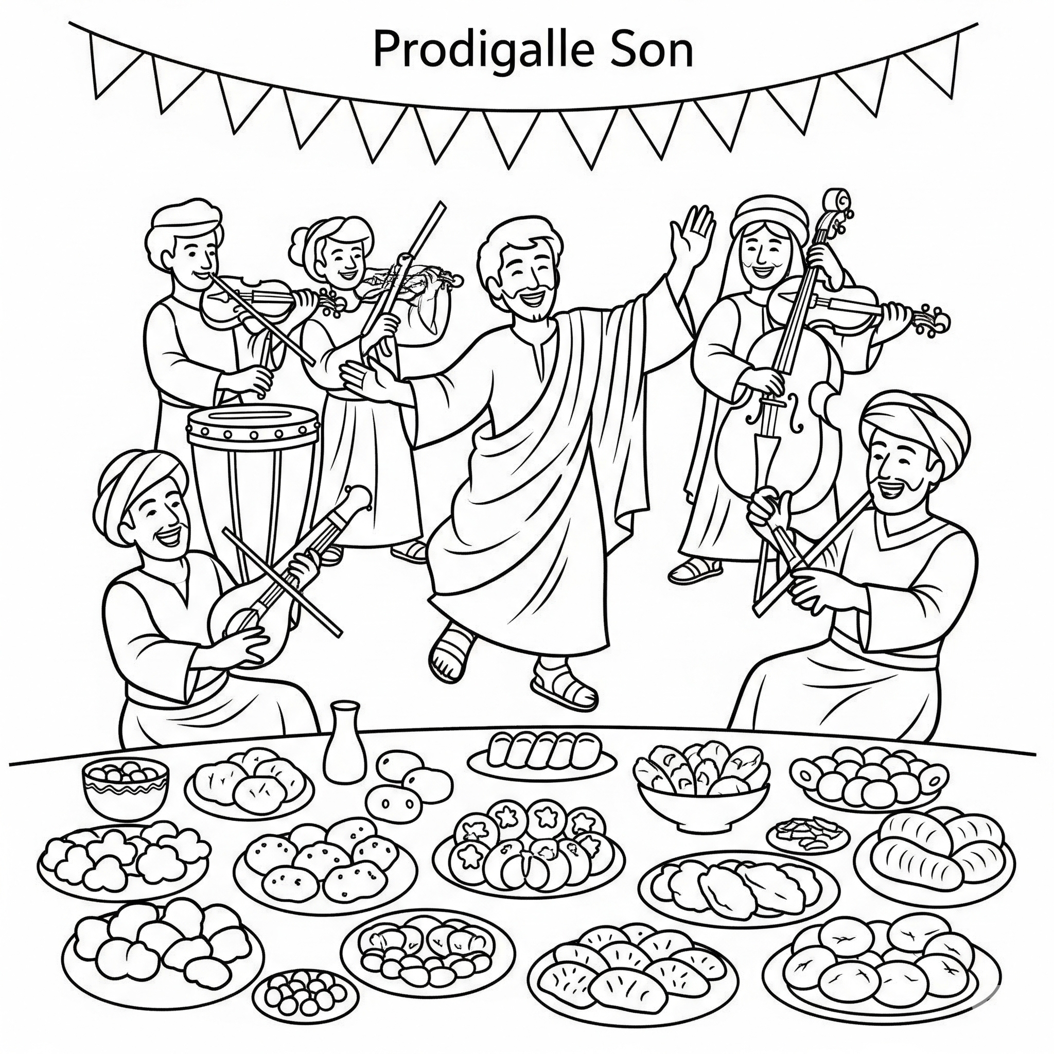 Figliol prodigo 19 disegni da colorare Figliol prodigo