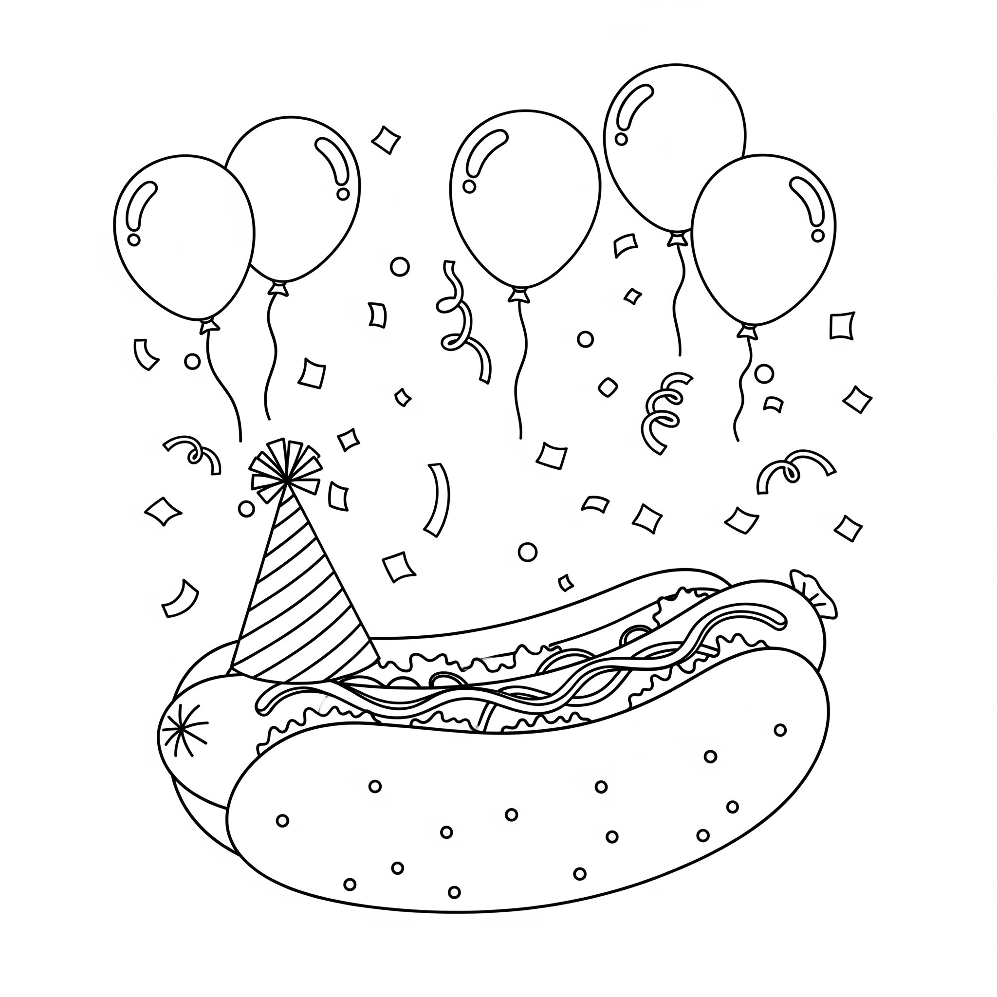 Hot Dog 10 disegno di Hot Dog da stampare e colorare
