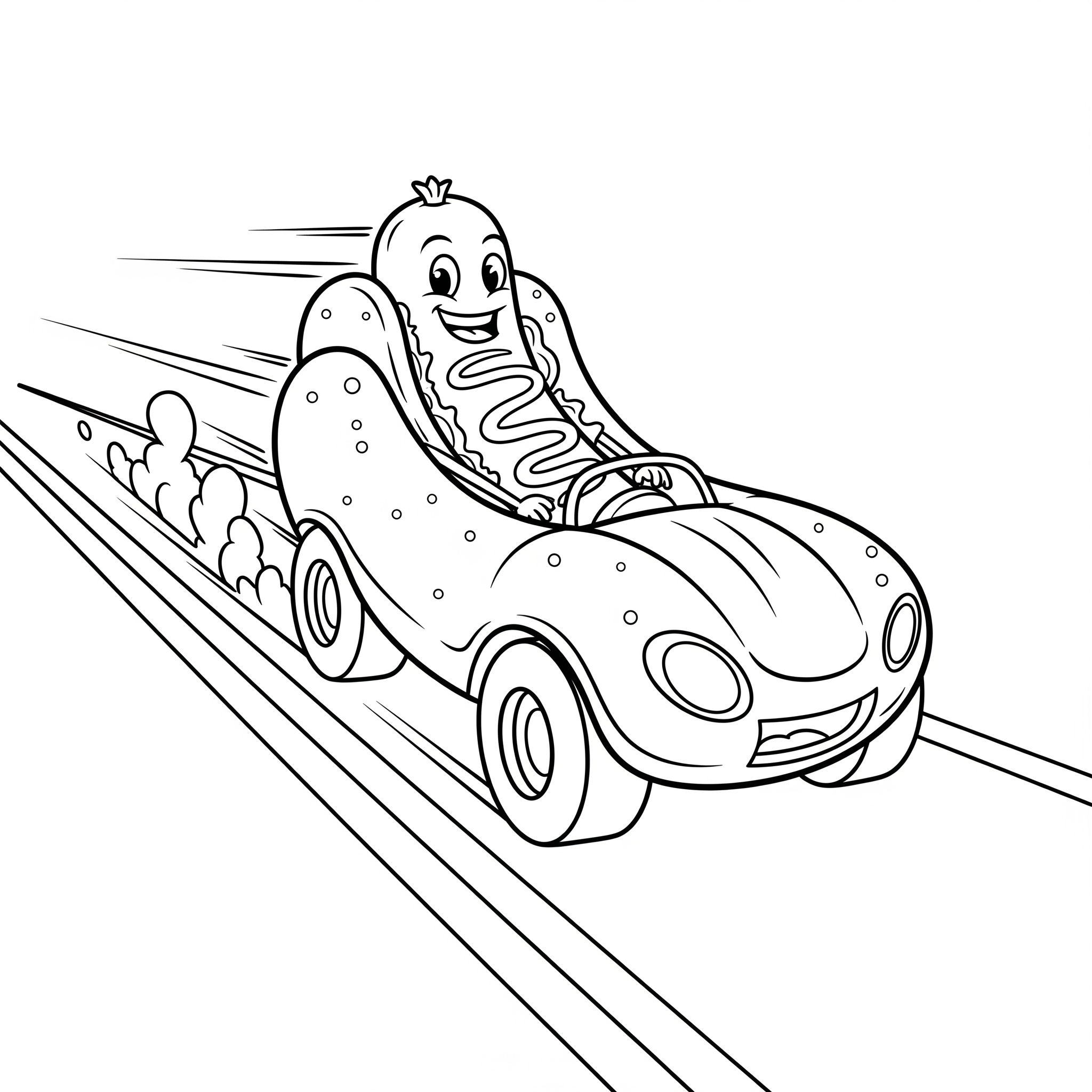 Hot Dog 8 Hot Dog disegno da colorare facile