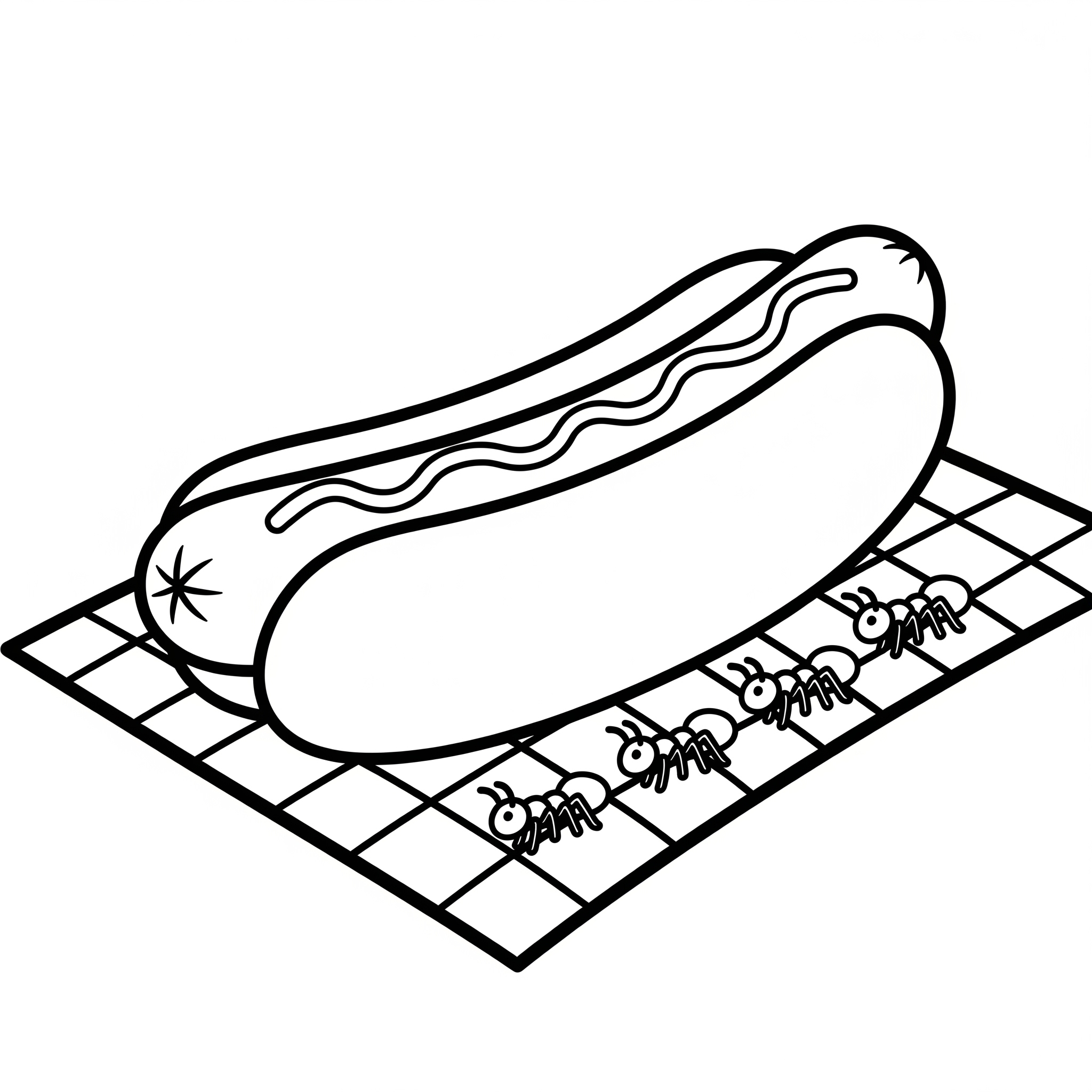 Hot Dog 9 Hot Dog da colorare e stampare a4