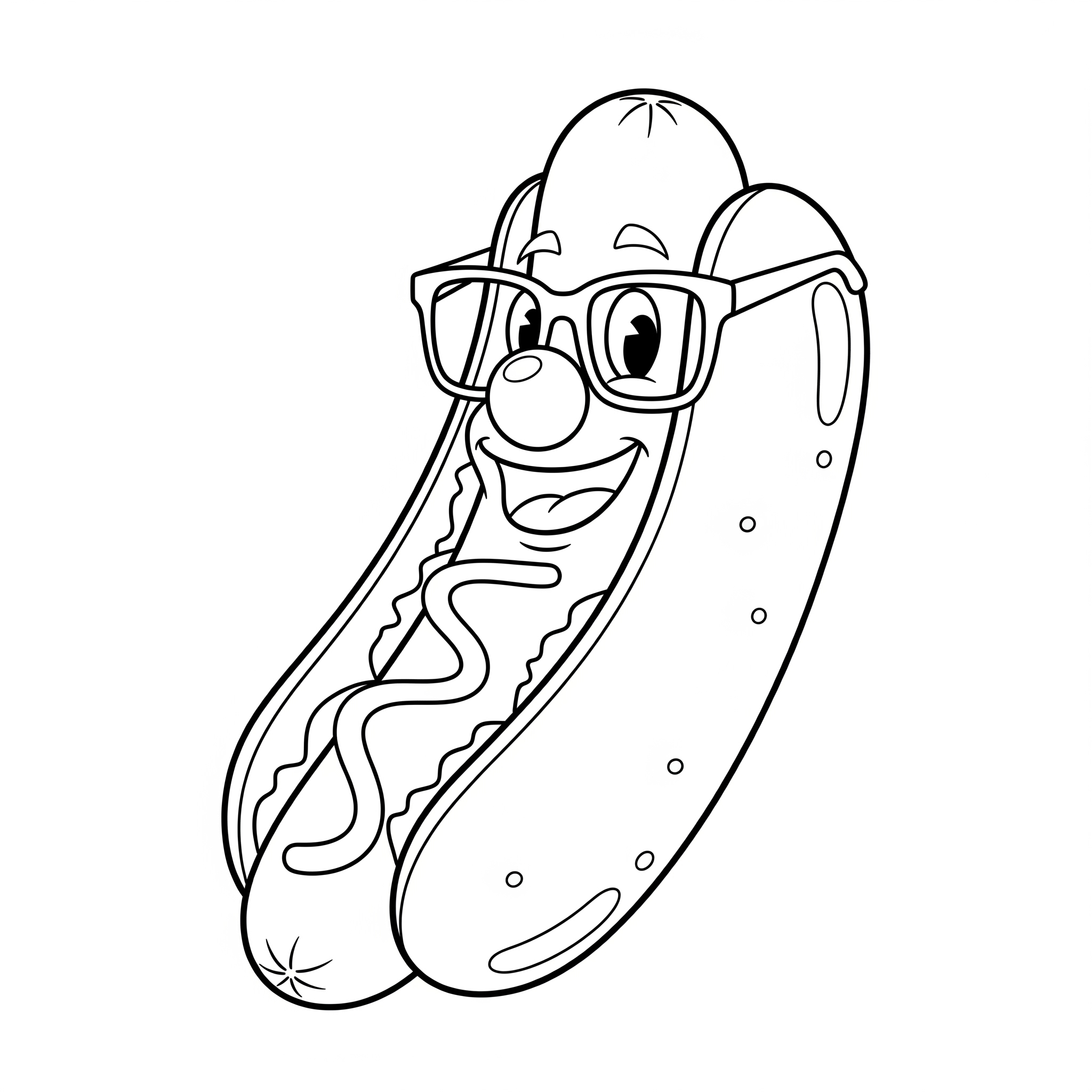 Hot Dog 3 da colorare Hot Dog disegno facile bambini