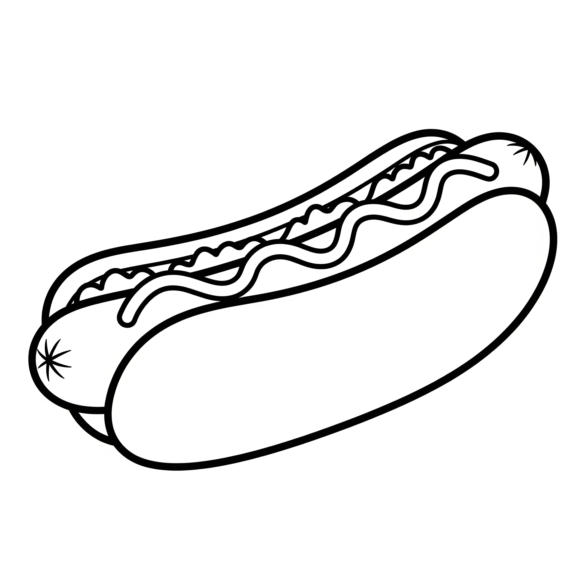Hot Dog 2 Hot Dog da colorare bambini