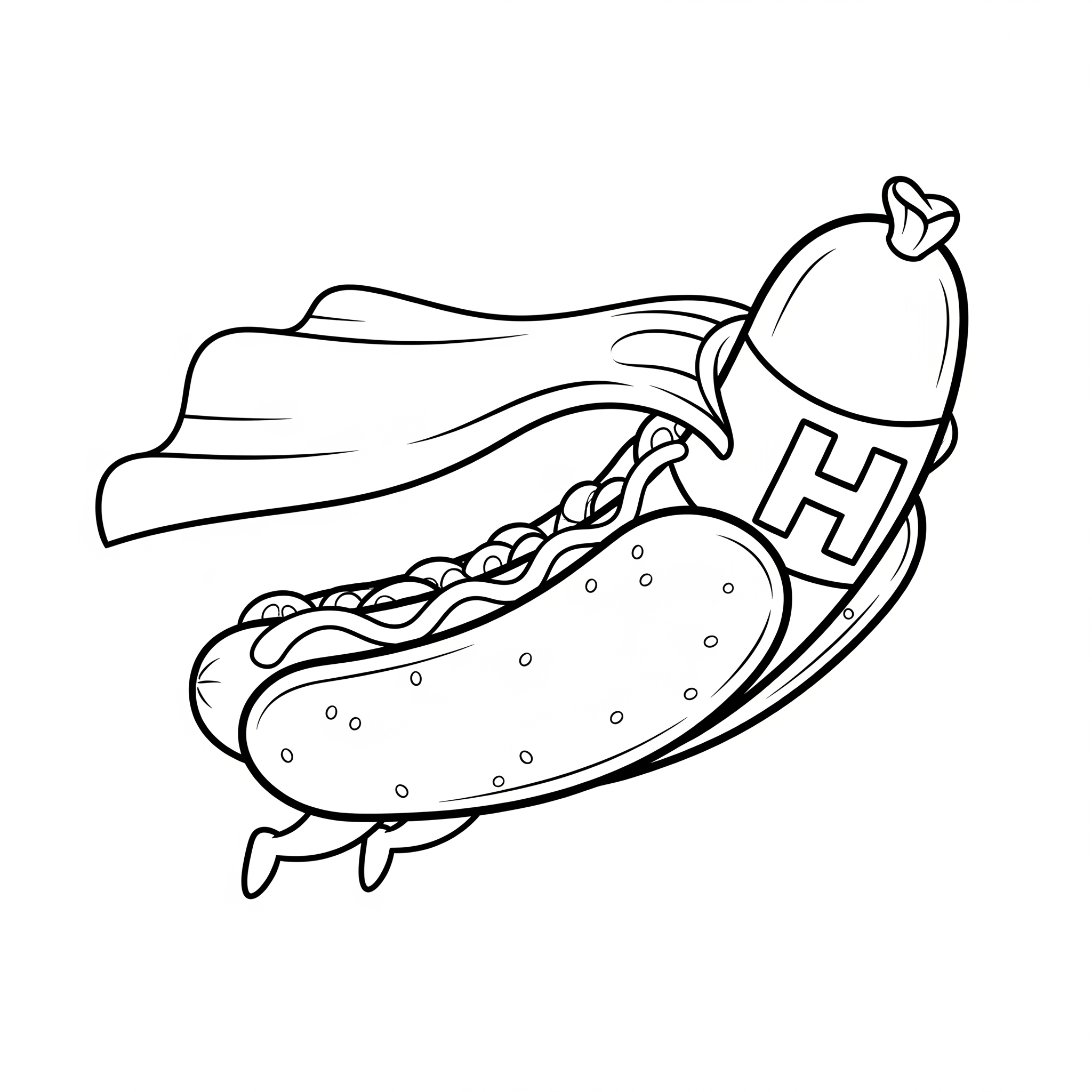 Hot Dog 21 Hot Dog disegno da colorare 1