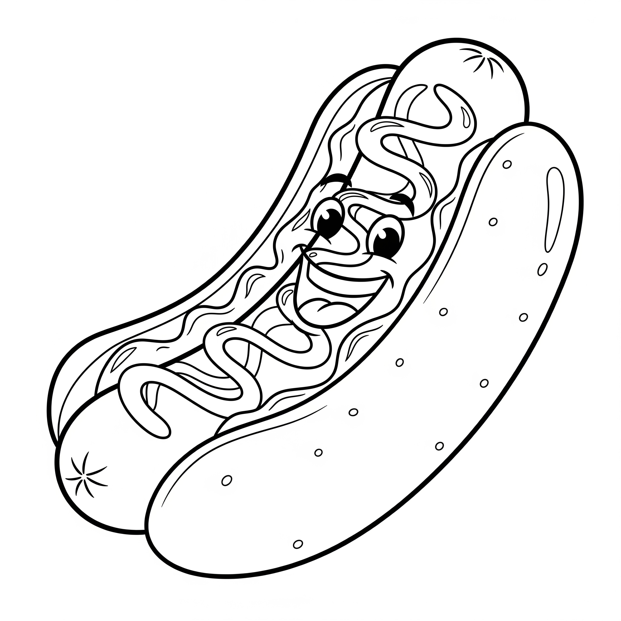 Hot Dog 20 disegni di Hot Dog da colorare 1