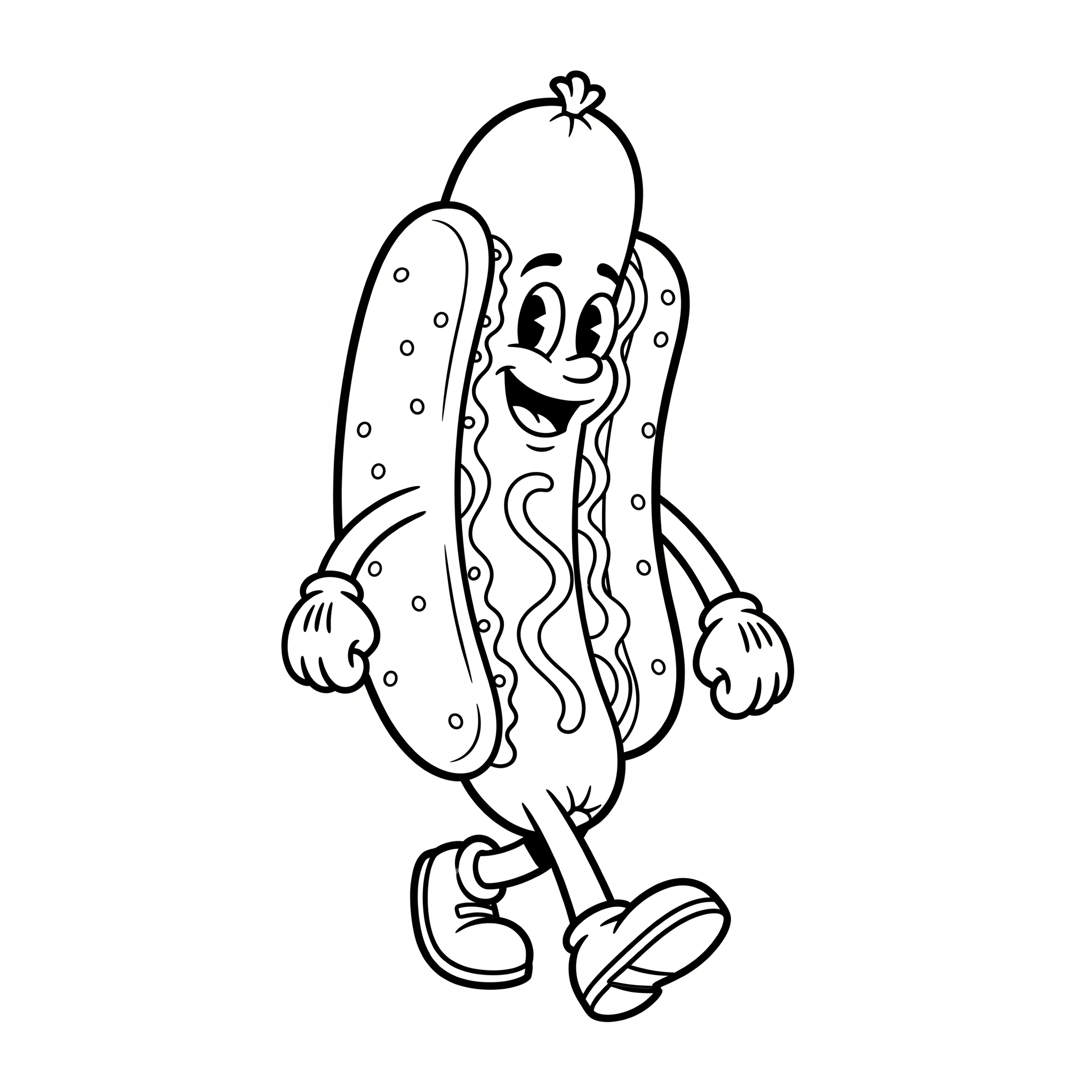 Hot Dog 19 immagine da colorare Hot Dog