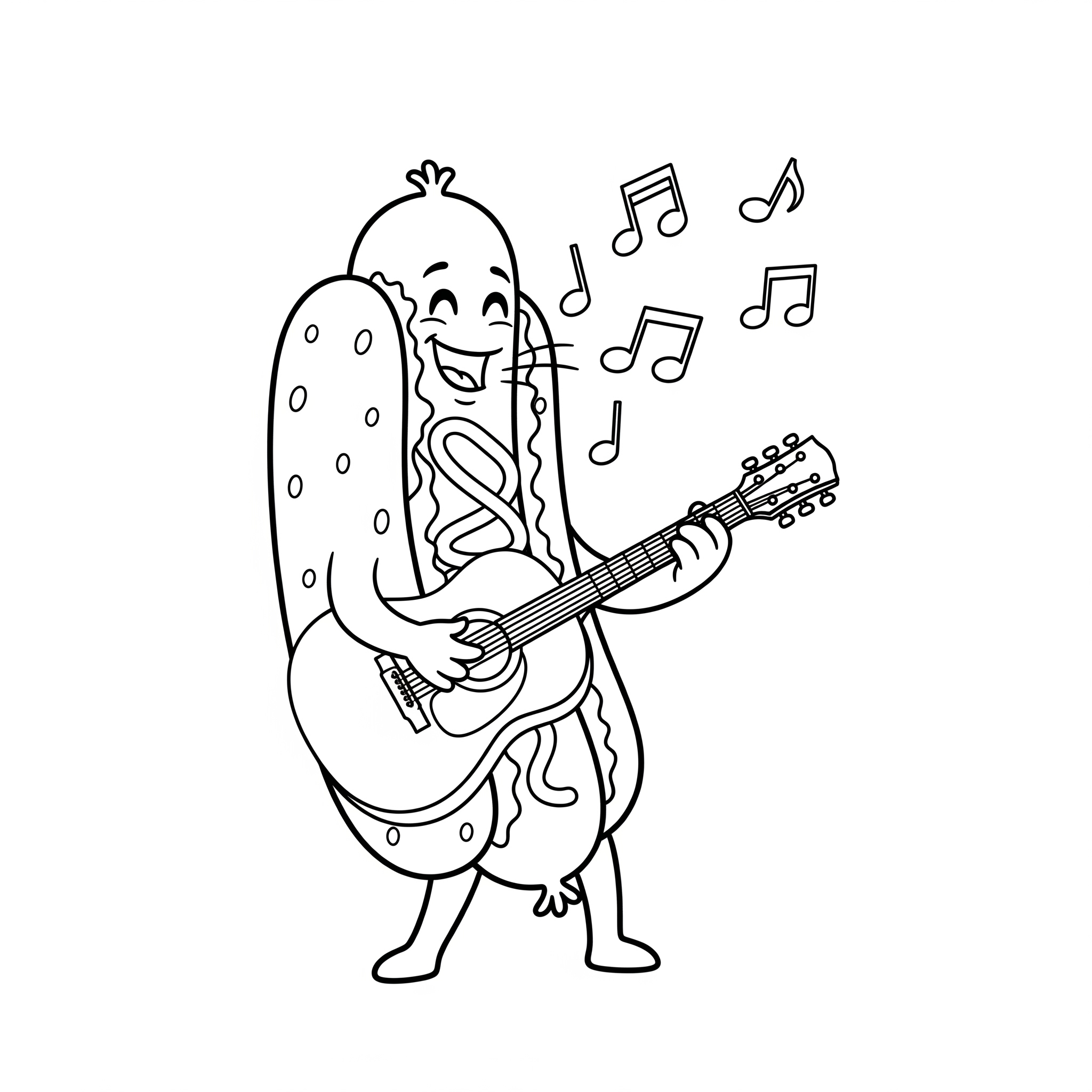 Hot Dog 18 da colorare Hot Dog disegno facile bambini 1