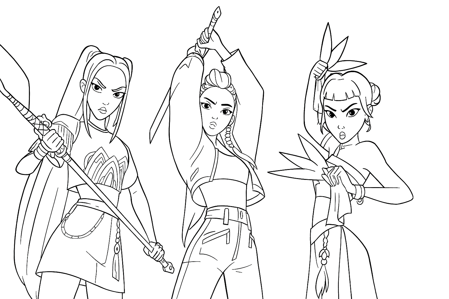 K-Pop Demon Hunters 13 disegni da colorare K Pop Demon Hunters